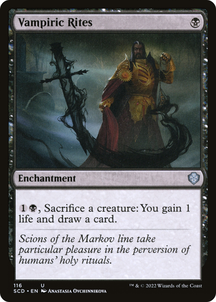 Vampiric Rites (SCD-116) - Starter Commander Decks - Premium MTG Single from Wizards of the Coast - Just $0.08! Shop now at Game Crave Tournament Store