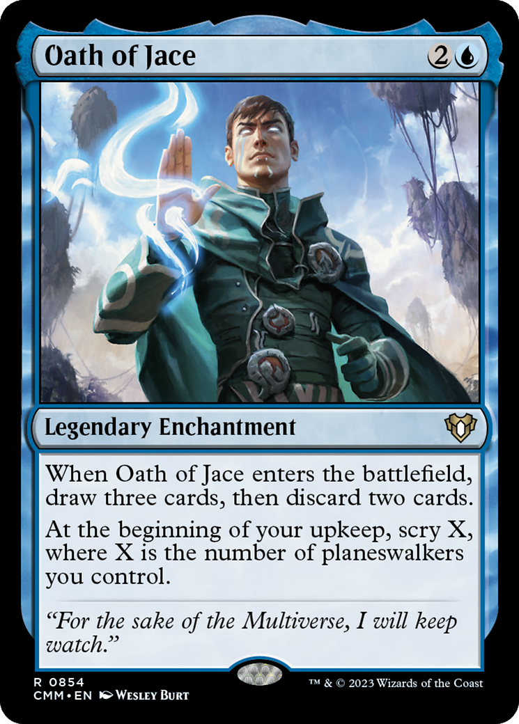 Oath of Jace (CMM-854) - Commander Masters - Premium MTG Single from Wizards of the Coast - Just $0.08! Shop now at Game Crave Tournament Store