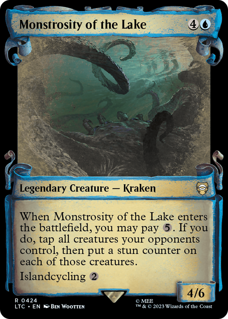 Monstrosity of the Lake (LTC-424) - Tales of Middle-earth Commander: (Showcase) Foil - Premium MTG Single from Wizards of the Coast - Just $0.65! Shop now at Game Crave Tournament Store
