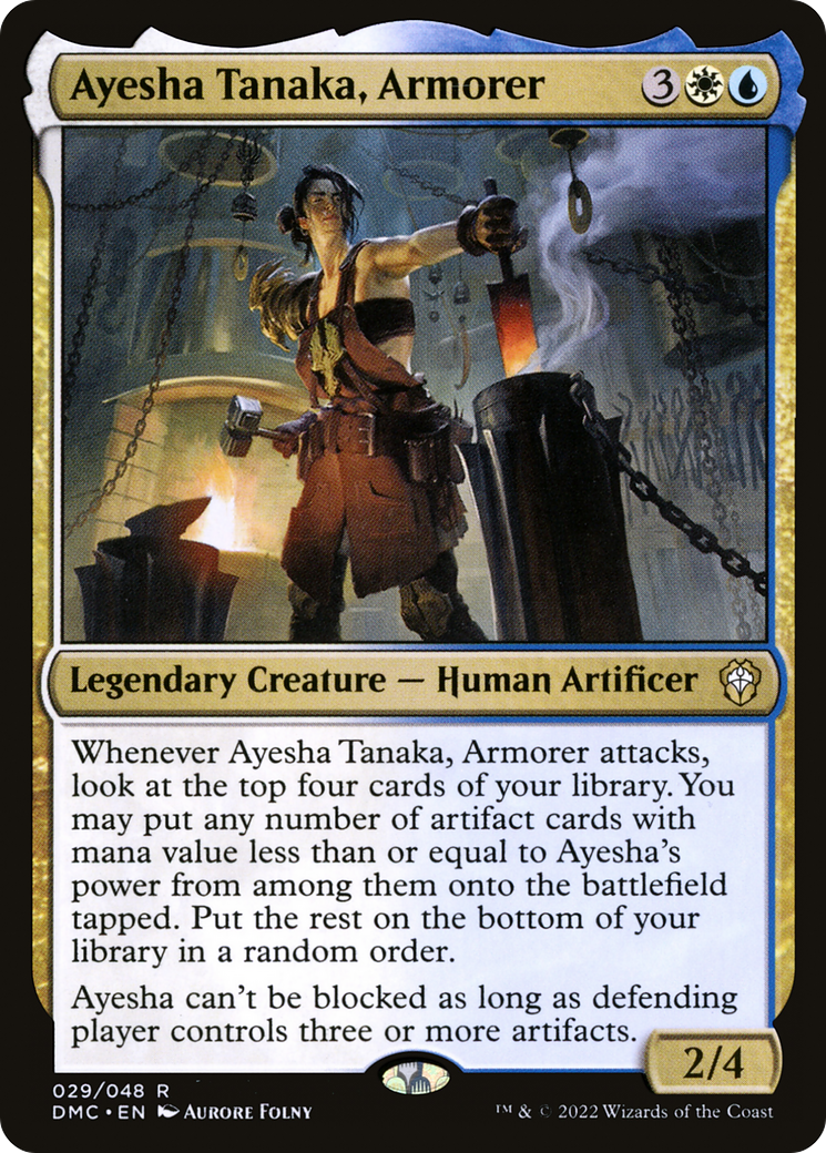 Ayesha Tanaka, Armorer (DMC-029) - Dominaria United Commander Foil - Premium MTG Single from Wizards of the Coast - Just $0.25! Shop now at Game Crave Tournament Store