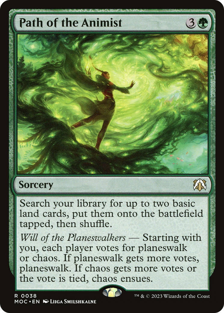 Path of the Animist (MOC-038) - March of the Machine Commander - Premium MTG Single from Wizards of the Coast - Just $0.08! Shop now at Game Crave Tournament Store
