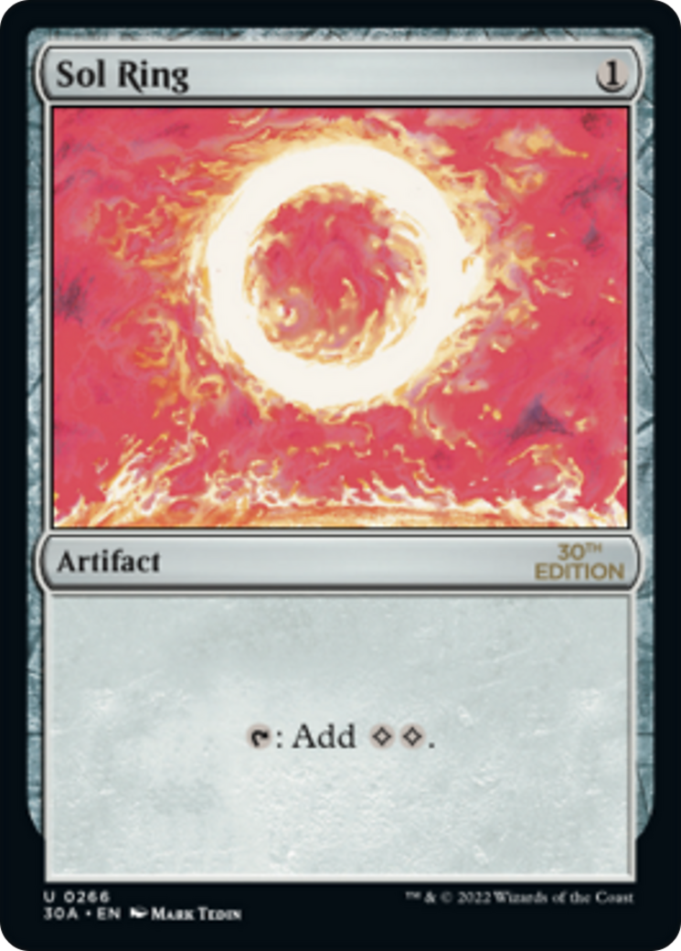 Sol Ring (30A-266) - 30th Anniversary Edition - Premium MTG Single from Wizards of the Coast - Just $19.17! Shop now at Game Crave Tournament Store