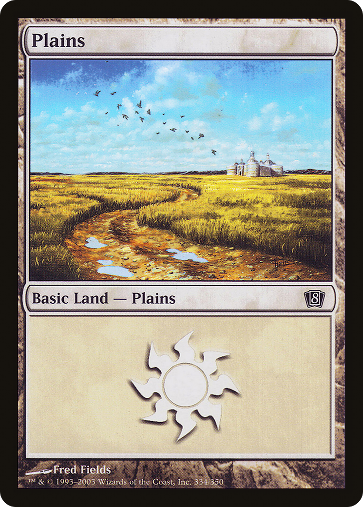 Plains (8ED-334★) - Eighth Edition Foil - Premium MTG Single from Wizards of the Coast - Just $1.14! Shop now at Game Crave Tournament Store