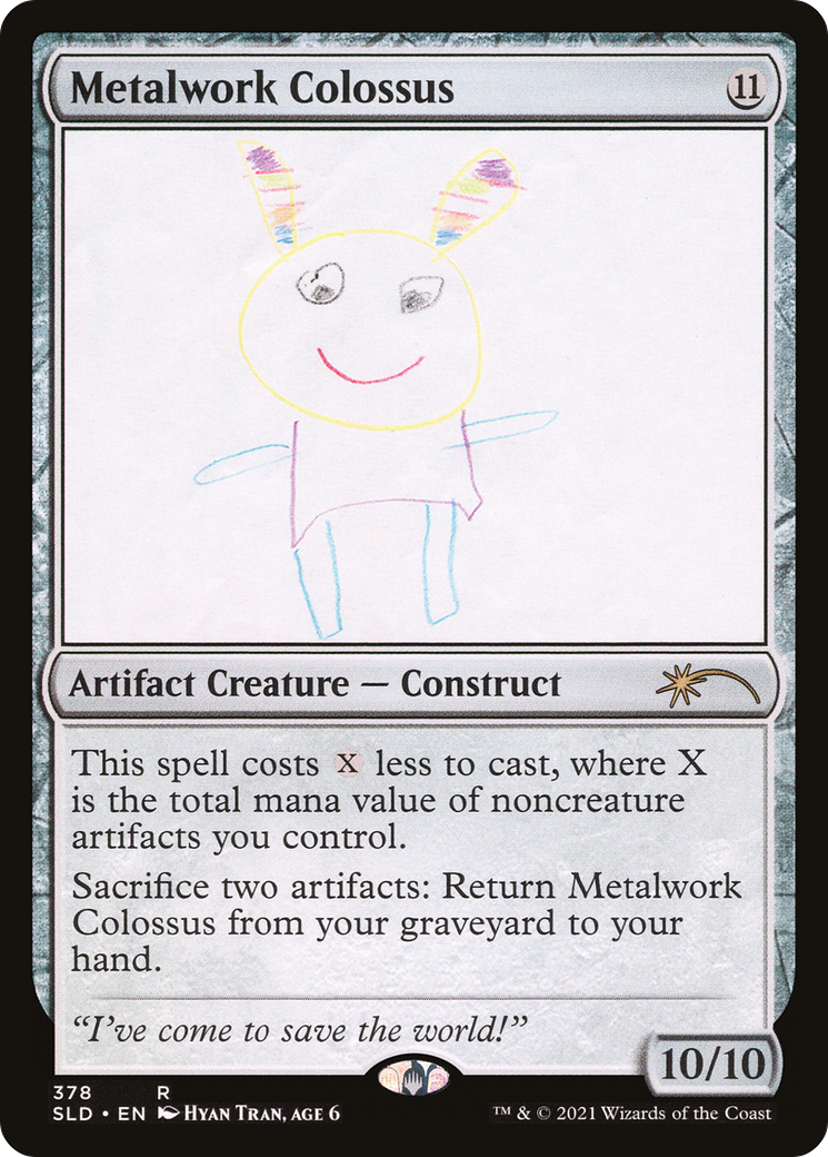 Metalwork Colossus (SLD-378) - Secret Lair Drop Foil - Premium MTG Single from Wizards of the Coast - Just $0.23! Shop now at Game Crave Tournament Store