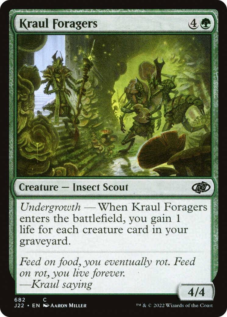 Kraul Foragers (J22-682) - Jumpstart 2022 - Premium MTG Single from Wizards of the Coast - Just $0.08! Shop now at Game Crave Tournament Store