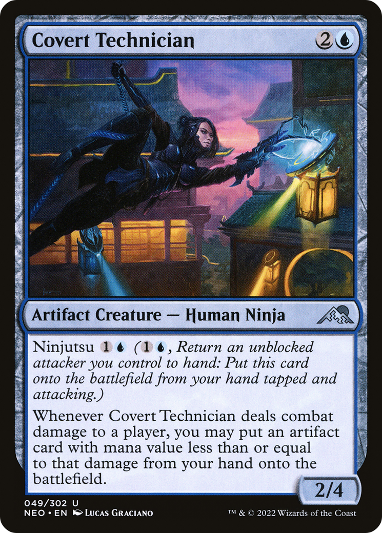 Covert Technician (NEO-049) - Kamigawa: Neon Dynasty Foil - Premium MTG Single from Wizards of the Coast - Just $0.08! Shop now at Game Crave Tournament Store