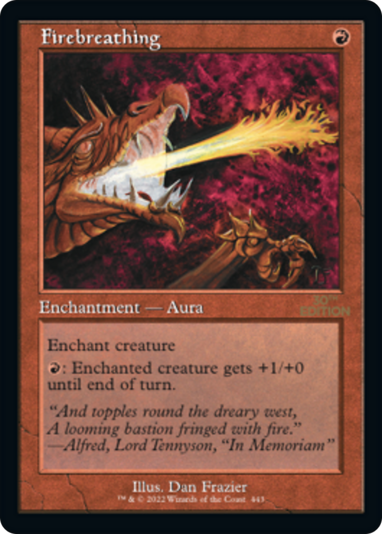 Firebreathing (30A-443) - 30th Anniversary Edition - Premium MTG Single from Wizards of the Coast - Just $12.04! Shop now at Game Crave Tournament Store
