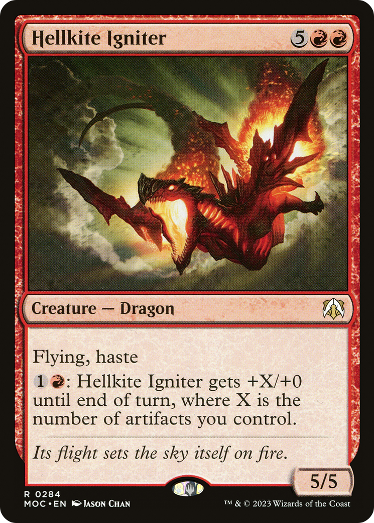 Hellkite Igniter (MOC-284) - March of the Machine Commander - Premium MTG Single from Wizards of the Coast - Just $0.08! Shop now at Game Crave Tournament Store