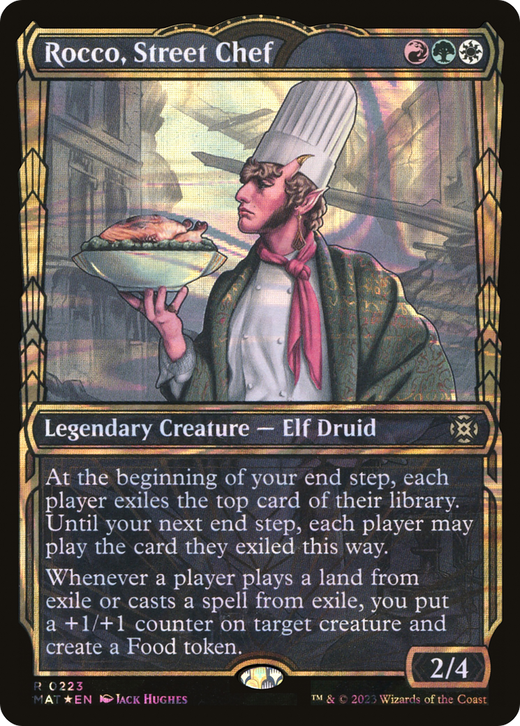 Rocco, Street Chef (MAT-223) - March of the Machine: The Aftermath: (Showcase) Foil - Premium MTG Single from Wizards of the Coast - Just $2.47! Shop now at Game Crave Tournament Store