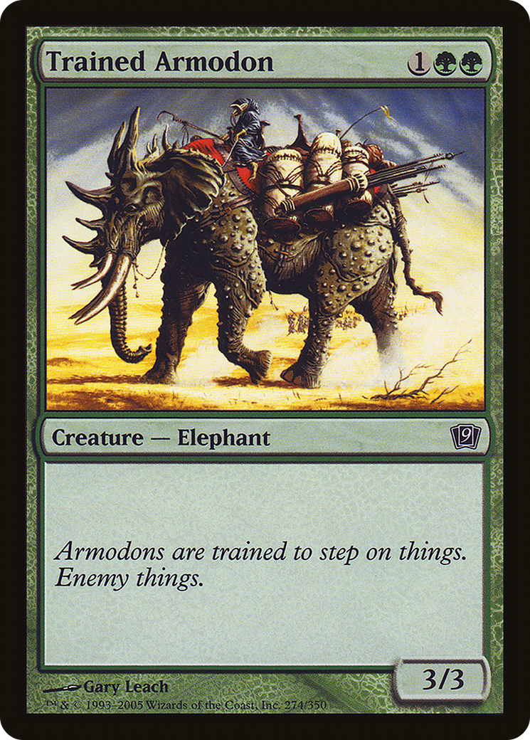 Trained Armodon (9ED-274★) - Ninth Edition Foil - Premium MTG Single from Wizards of the Coast - Just $0.28! Shop now at Game Crave Tournament Store