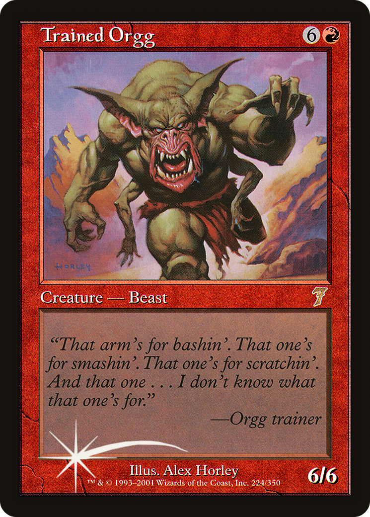 Trained Orgg (7ED-224★) - Seventh Edition Foil - Premium MTG Single from Wizards of the Coast - Just $5.04! Shop now at Game Crave Tournament Store