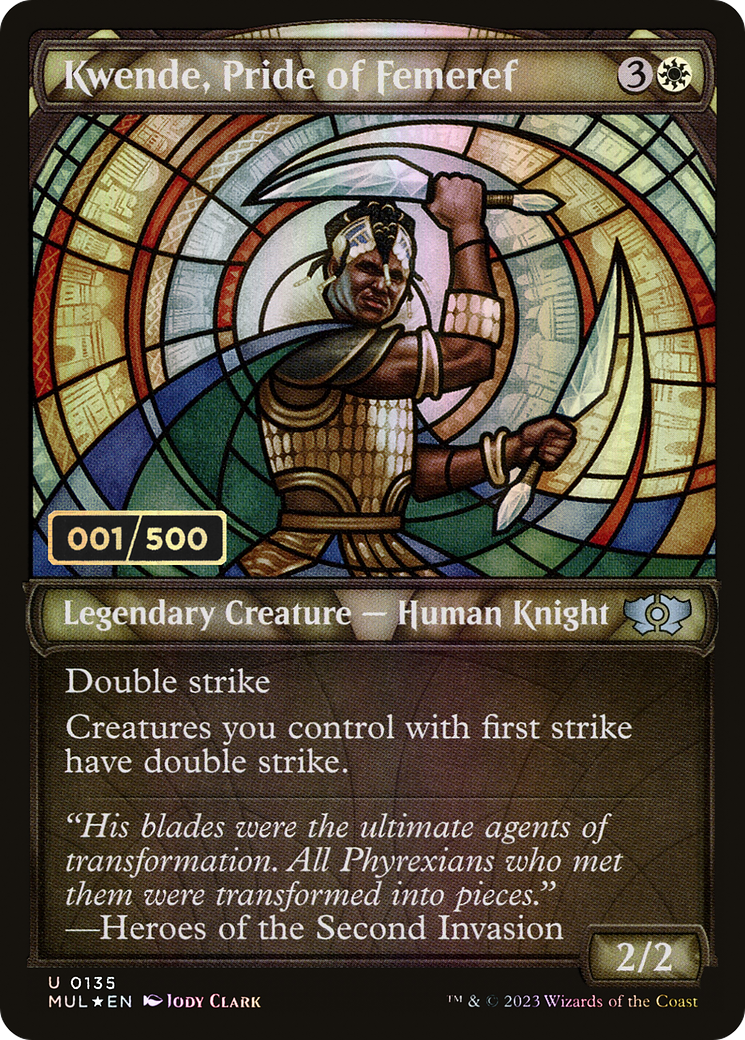 Kwende, Pride of Femeref (MUL-135Z) - Multiverse Legends: (Showcase) Foil - Premium MTG Single from Wizards of the Coast - Just $159.75! Shop now at Game Crave Tournament Store