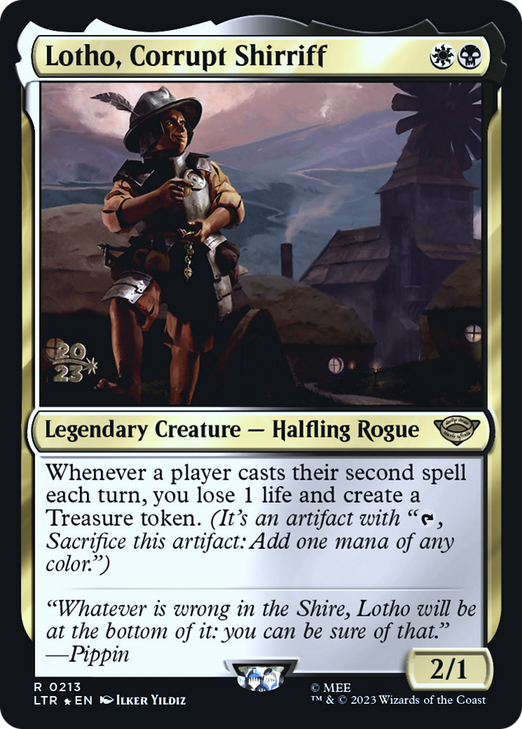 Lotho, Corrupt Shirriff (PLTR-213S) - Tales of Middle-earth Promos Foil - Premium MTG Single from Wizards of the Coast - Just $2.49! Shop now at Game Crave Tournament Store