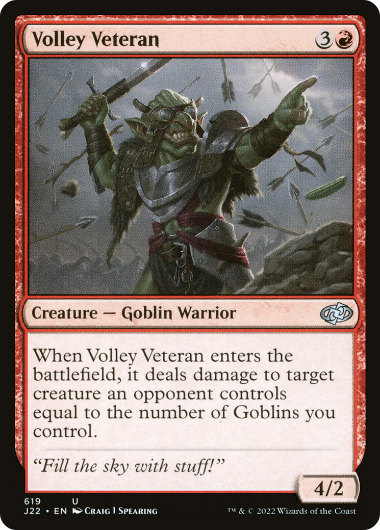 Volley Veteran (J22-619) - Jumpstart 2022 - Premium MTG Single from Wizards of the Coast - Just $0.08! Shop now at Game Crave Tournament Store