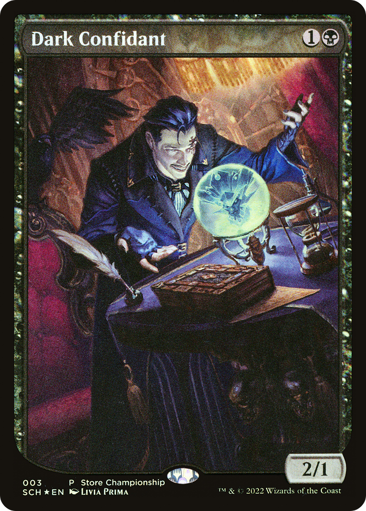 Dark Confidant (SCH-003) - Store Championships: (textless) Foil - Premium MTG Single from Wizards of the Coast - Just $14.17! Shop now at Game Crave Tournament Store