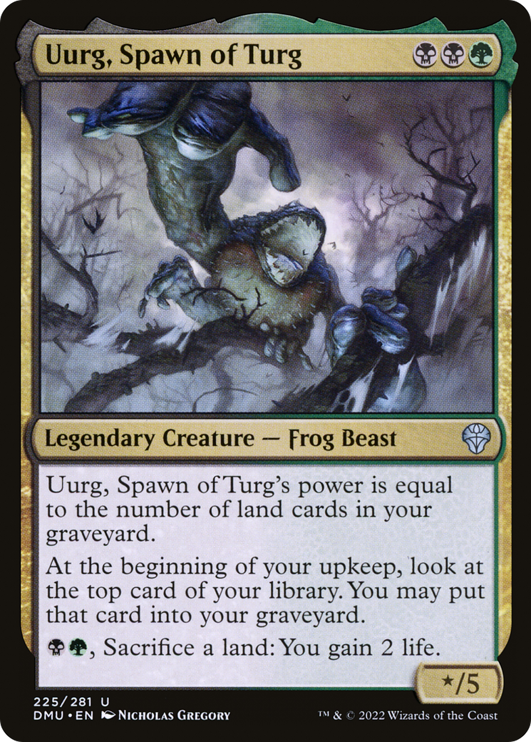 Uurg, Spawn of Turg (DMU-225) - Dominaria United - Premium MTG Single from Wizards of the Coast - Just $0.25! Shop now at Game Crave Tournament Store