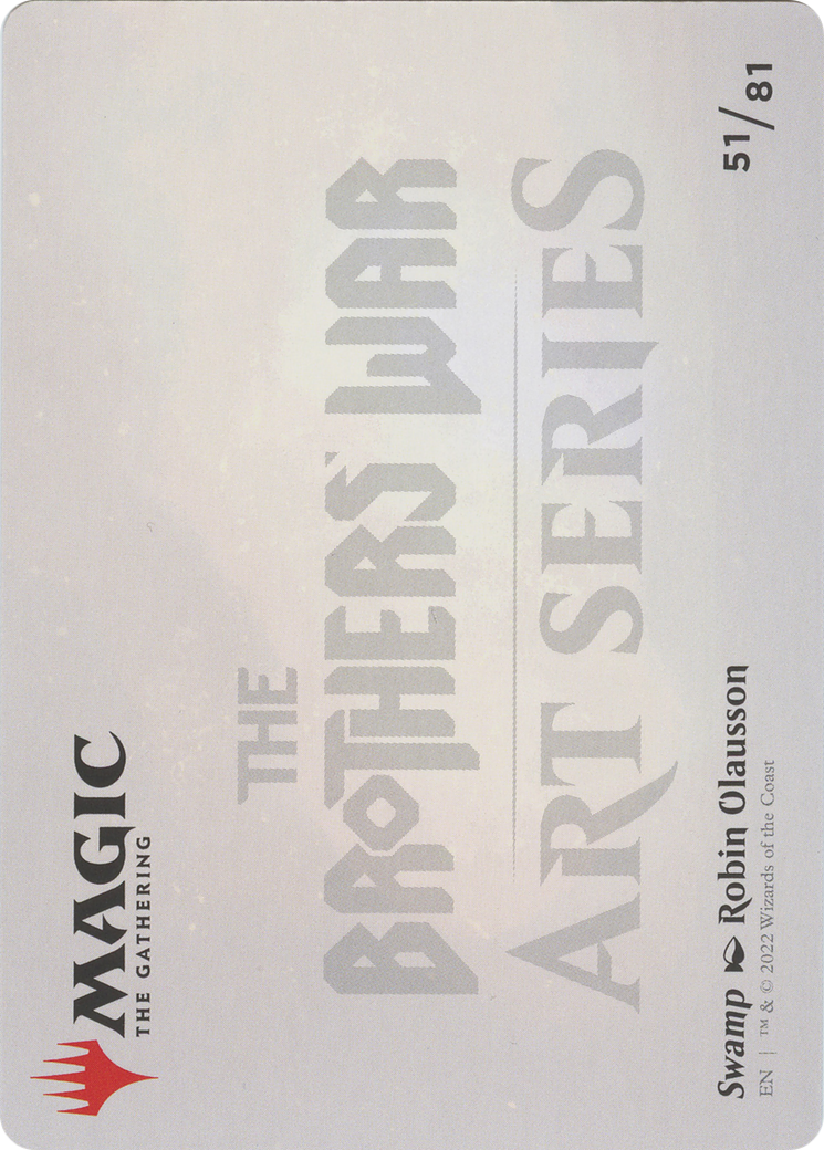 Swamp // Swamp (ABRO-051) - The Brothers' War Art Series (Borderless) Foil - Premium MTG Single from Wizards of the Coast - Just $0! Shop now at Game Crave Tournament Store