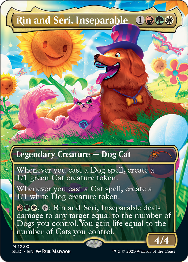Rin and Seri, Inseparable (SLD-1230) - Secret Lair Drop (Borderless) - Premium MTG Single from Wizards of the Coast - Just $29.52! Shop now at Game Crave Tournament Store