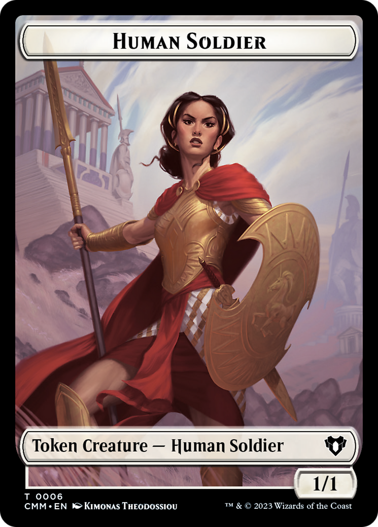 Human Soldier (TCMM-006) - Commander Masters Tokens - Premium MTG Single from Wizards of the Coast - Just $0! Shop now at Game Crave Tournament Store