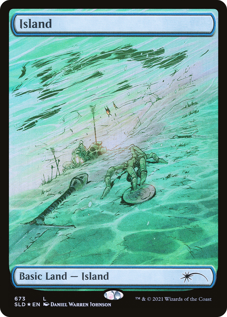 Island (SLD-673) - Secret Lair Drop Foil - Premium MTG Single from Wizards of the Coast - Just $16.46! Shop now at Game Crave Tournament Store