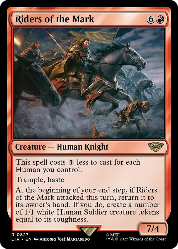 Riders of the Mark (LTR-827) - The Lord of the Rings: Tales of Middle-earth Foil - Premium MTG Single from Wizards of the Coast - Just $0.31! Shop now at Game Crave Tournament Store
