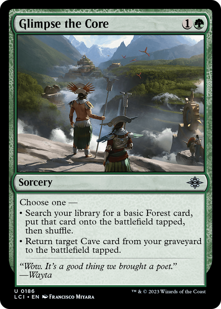 Glimpse the Core (LCI-186) - The Lost Caverns of Ixalan - Premium MTG Single from Wizards of the Coast - Just $0.08! Shop now at Game Crave Tournament Store