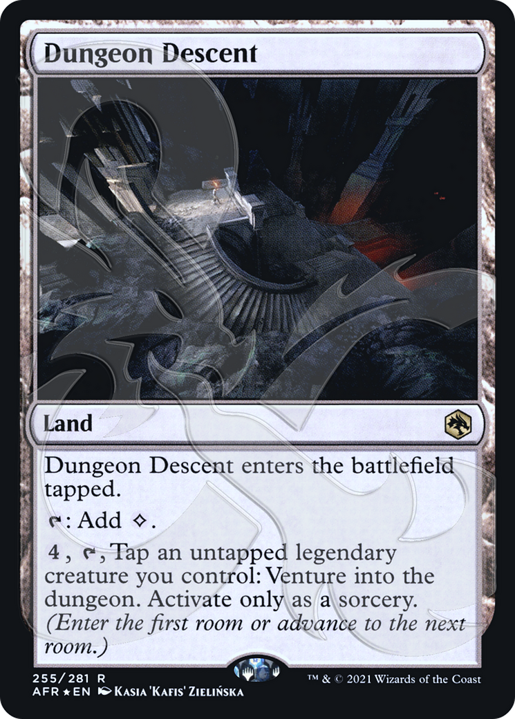 Dungeon Descent (PAFR-255A) - Adventures in the Forgotten Realms Promos Foil - Premium MTG Single from Wizards of the Coast - Just $1.44! Shop now at Game Crave Tournament Store