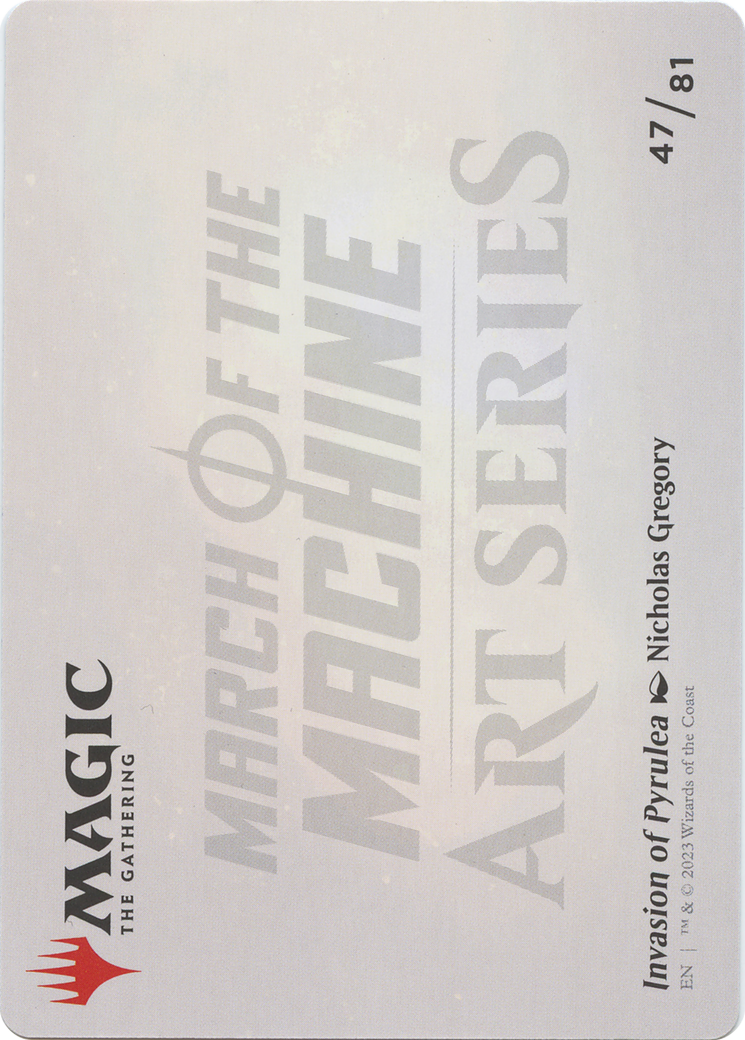 Invasion of Pyrulea // Invasion of Pyrulea (AMOM-047) - March of the Machine Art Series (Borderless) Foil - Premium MTG Single from Wizards of the Coast - Just $0! Shop now at Game Crave Tournament Store