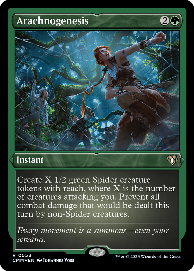 Arachnogenesis (CMM-553) - Commander Masters Etched Foil - Premium MTG Single from Wizards of the Coast - Just $1.24! Shop now at Game Crave Tournament Store
