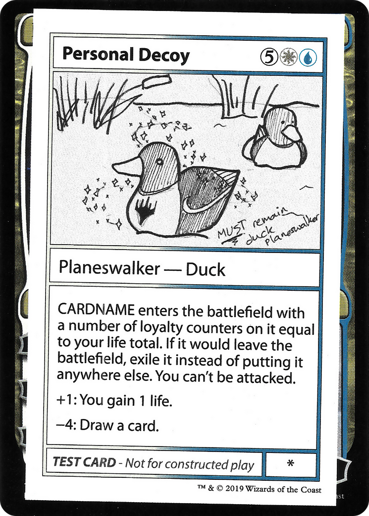 Personal Decoy (CMB2-096) - Mystery Booster Playtest Cards 2021 - Premium MTG Single from Wizards of the Coast - Just $0.31! Shop now at Game Crave Tournament Store