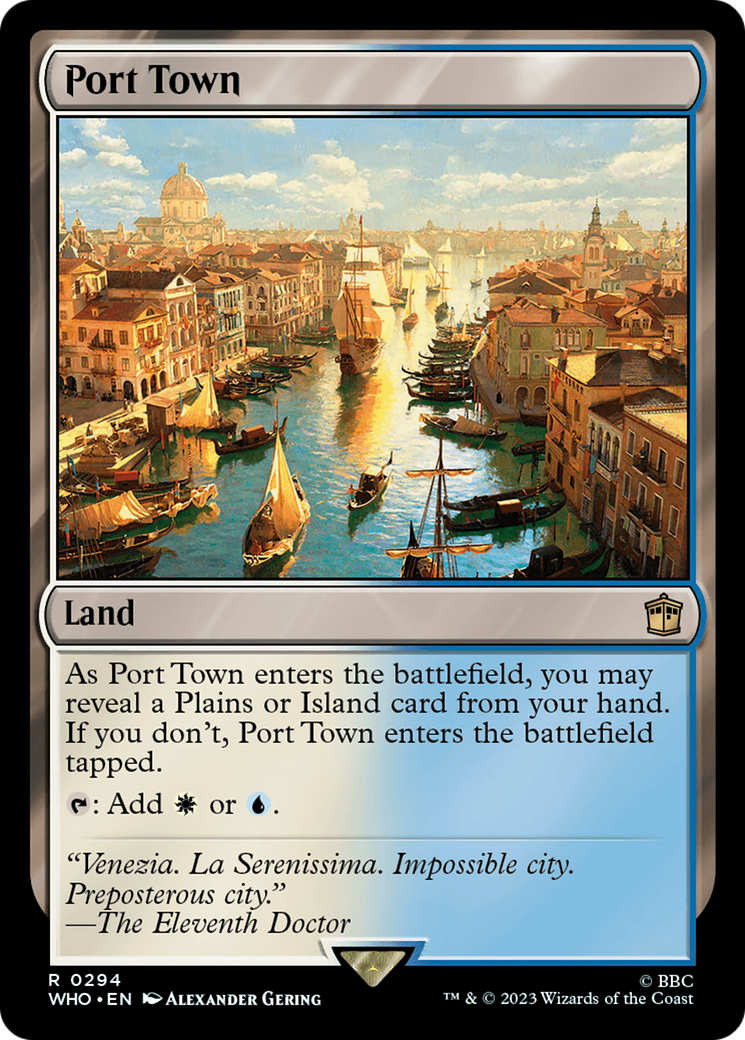 Port Town (WHO-294) - Doctor Who - Premium MTG Single from Wizards of the Coast - Just $0.08! Shop now at Game Crave Tournament Store