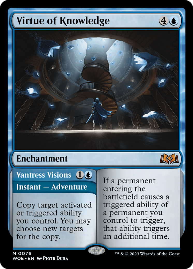 Virtue of Knowledge // Vantress Visions (WOE-076) - Wilds of Eldraine - Premium MTG Single from Wizards of the Coast - Just $0.59! Shop now at Game Crave Tournament Store