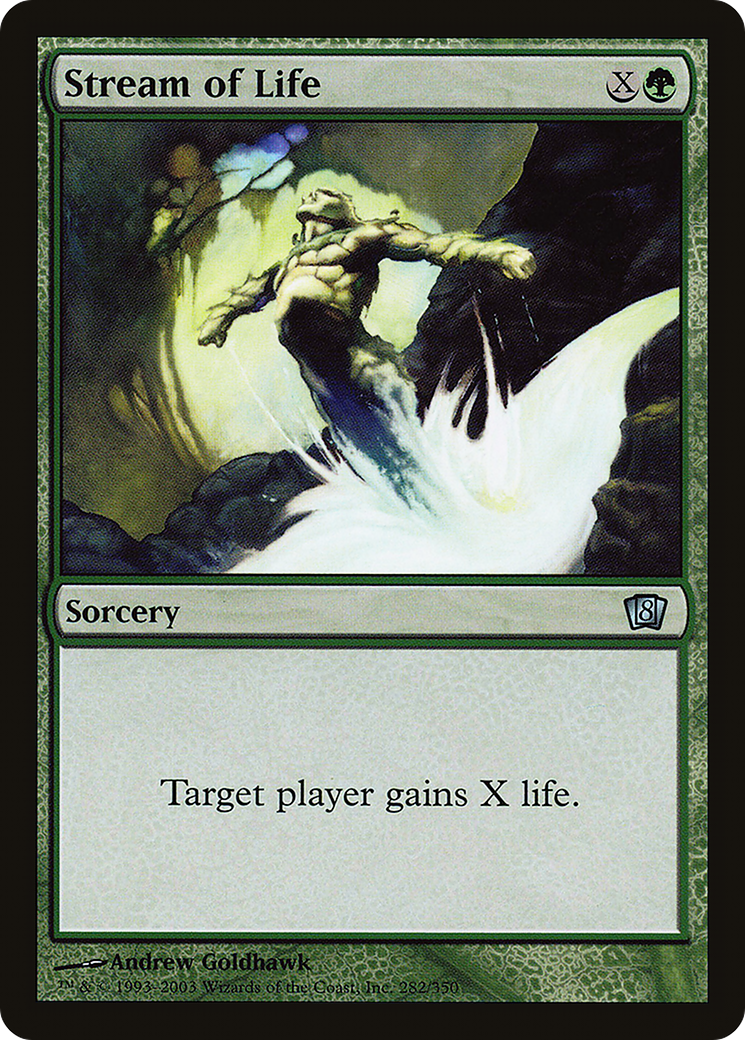 Stream of Life (8ED-282★) - Eighth Edition Foil - Premium MTG Single from Wizards of the Coast - Just $0.21! Shop now at Game Crave Tournament Store