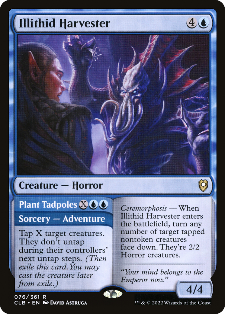 Illithid Harvester // Plant Tadpoles (CLB-076) - Commander Legends: Battle for Baldur's Gate Foil - Premium MTG Single from Wizards of the Coast - Just $0.08! Shop now at Game Crave Tournament Store