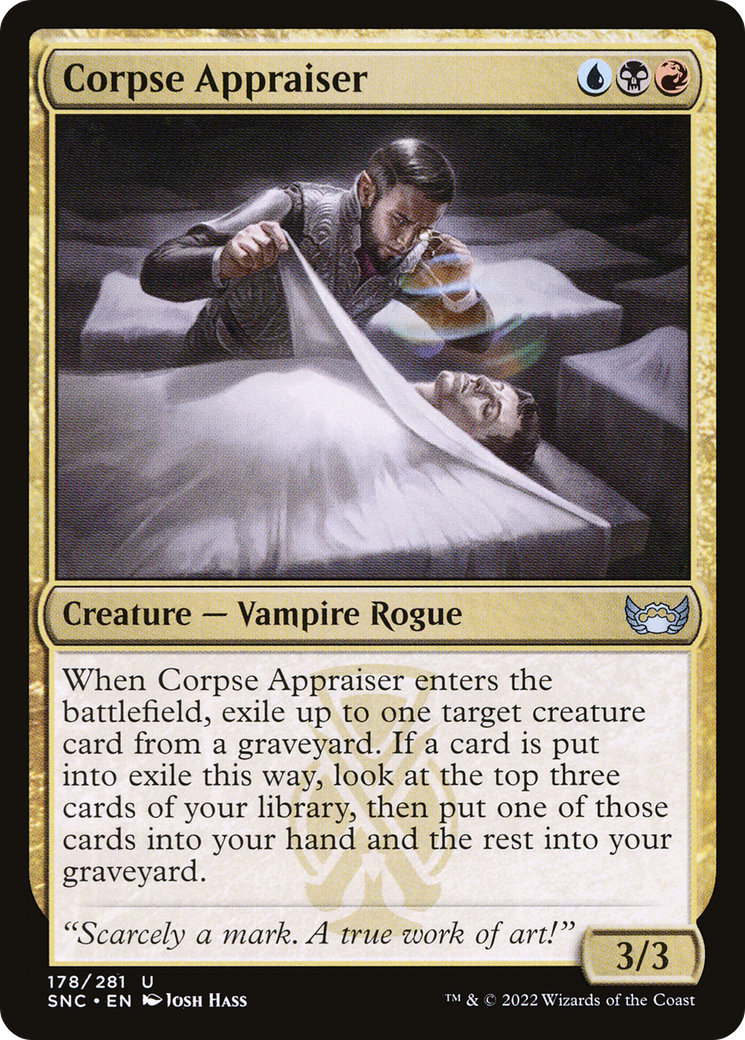 Corpse Appraiser (SNC-178) - Streets of New Capenna - Premium MTG Single from Wizards of the Coast - Just $0.08! Shop now at Game Crave Tournament Store