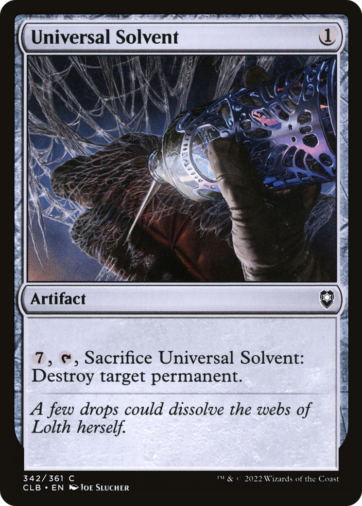 Universal Solvent (CLB-342) - Commander Legends: Battle for Baldur's Gate Foil - Premium MTG Single from Wizards of the Coast - Just $0.08! Shop now at Game Crave Tournament Store