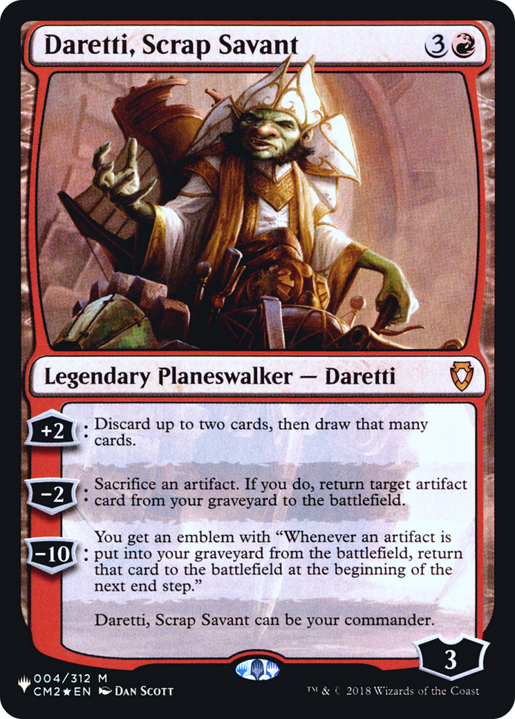 Daretti, Scrap Savant (PHED-020) - Heads I Win, Tails You Lose Foil - Premium MTG Single from Wizards of the Coast - Just $0.36! Shop now at Game Crave Tournament Store