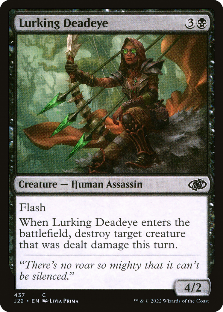 Lurking Deadeye (J22-437) - Jumpstart 2022 - Premium MTG Single from Wizards of the Coast - Just $0.08! Shop now at Game Crave Tournament Store