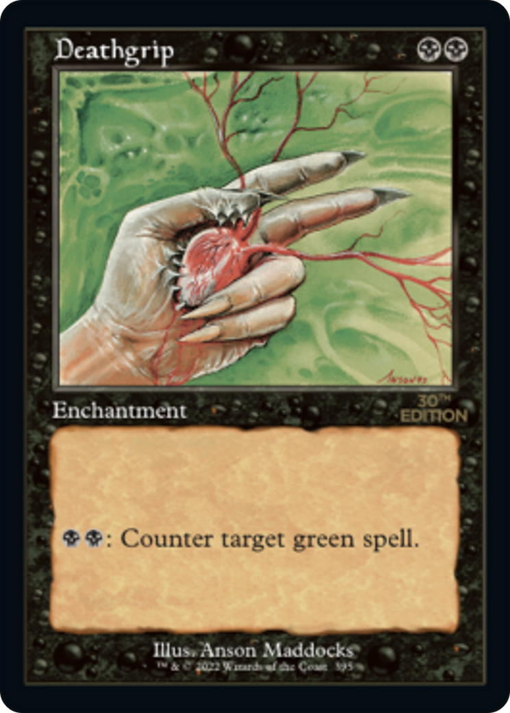 Deathgrip (30A-395) - 30th Anniversary Edition - Premium MTG Single from Wizards of the Coast - Just $36! Shop now at Game Crave Tournament Store
