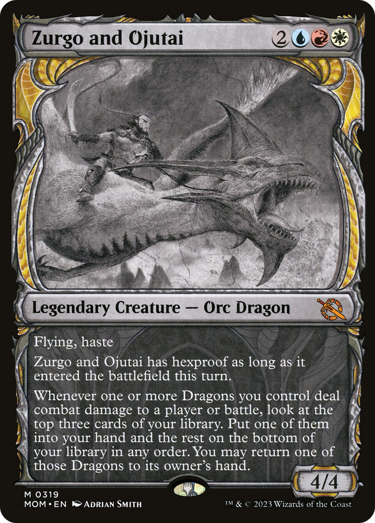 Zurgo and Ojutai (MOM-319) - March of the Machine: (Showcase) - Premium MTG Single from Wizards of the Coast - Just $0.38! Shop now at Game Crave Tournament Store