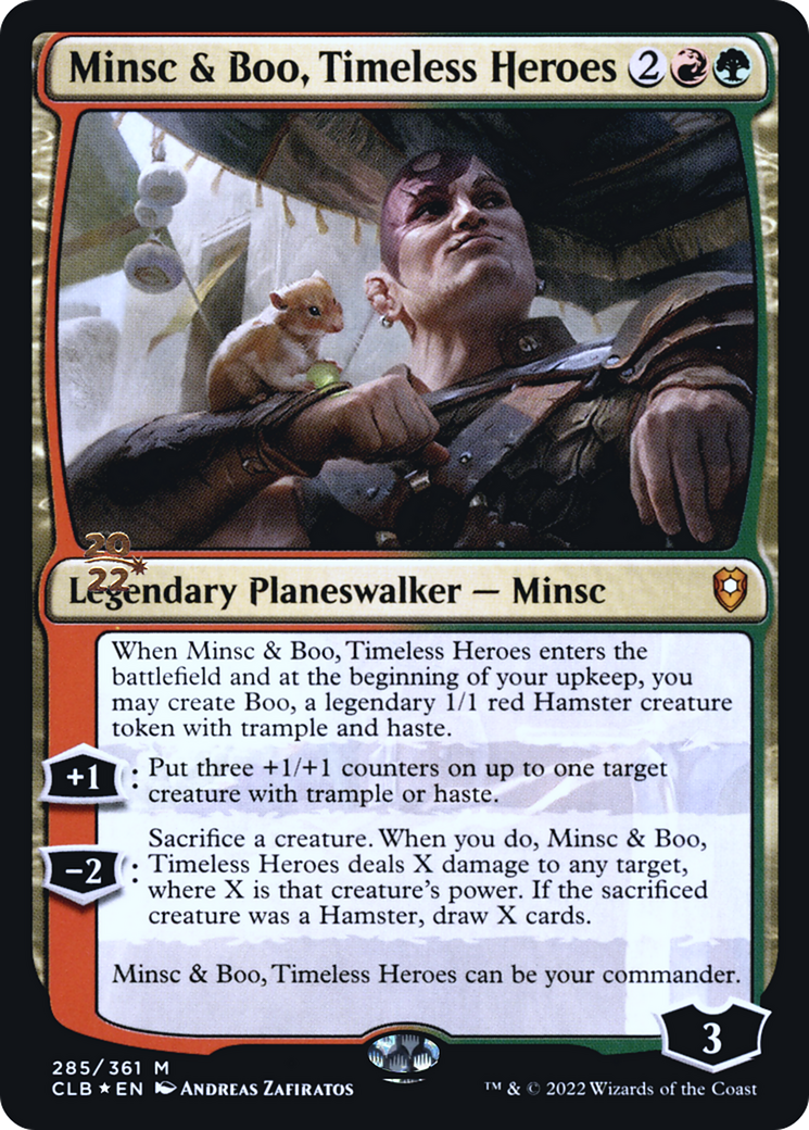 Minsc & Boo, Timeless Heroes (PCLB-285S) - Battle for Baldur's Gate Promos Foil - Premium MTG Single from Wizards of the Coast - Just $9.98! Shop now at Game Crave Tournament Store