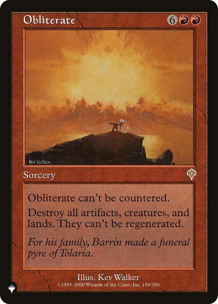 Obliterate (PLIST-859) - The List - Premium MTG Single from Wizards of the Coast - Just $2.03! Shop now at Game Crave Tournament Store