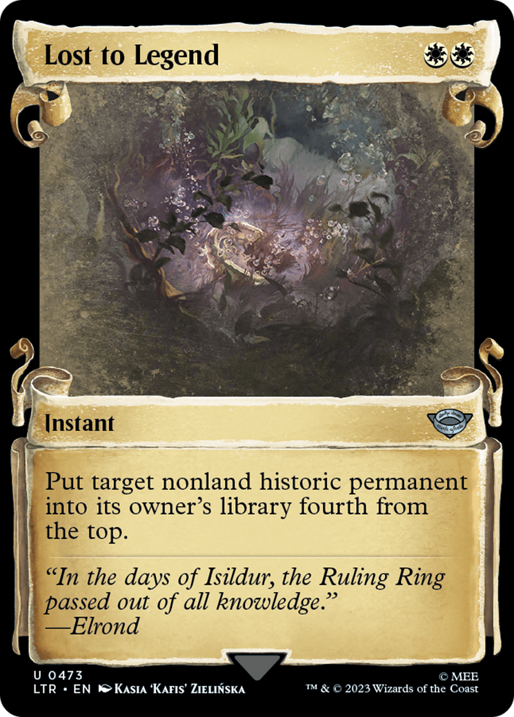 Lost to Legend (LTR-473) - The Lord of the Rings: Tales of Middle-earth: (Showcase) - Premium MTG Single from Wizards of the Coast - Just $0.08! Shop now at Game Crave Tournament Store