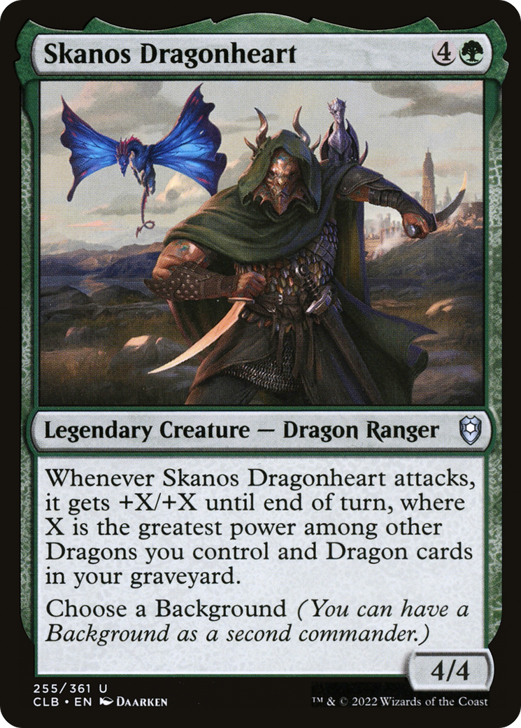 Skanos Dragonheart (CLB-255) - Commander Legends: Battle for Baldur's Gate - Premium MTG Single from Wizards of the Coast - Just $0.08! Shop now at Game Crave Tournament Store