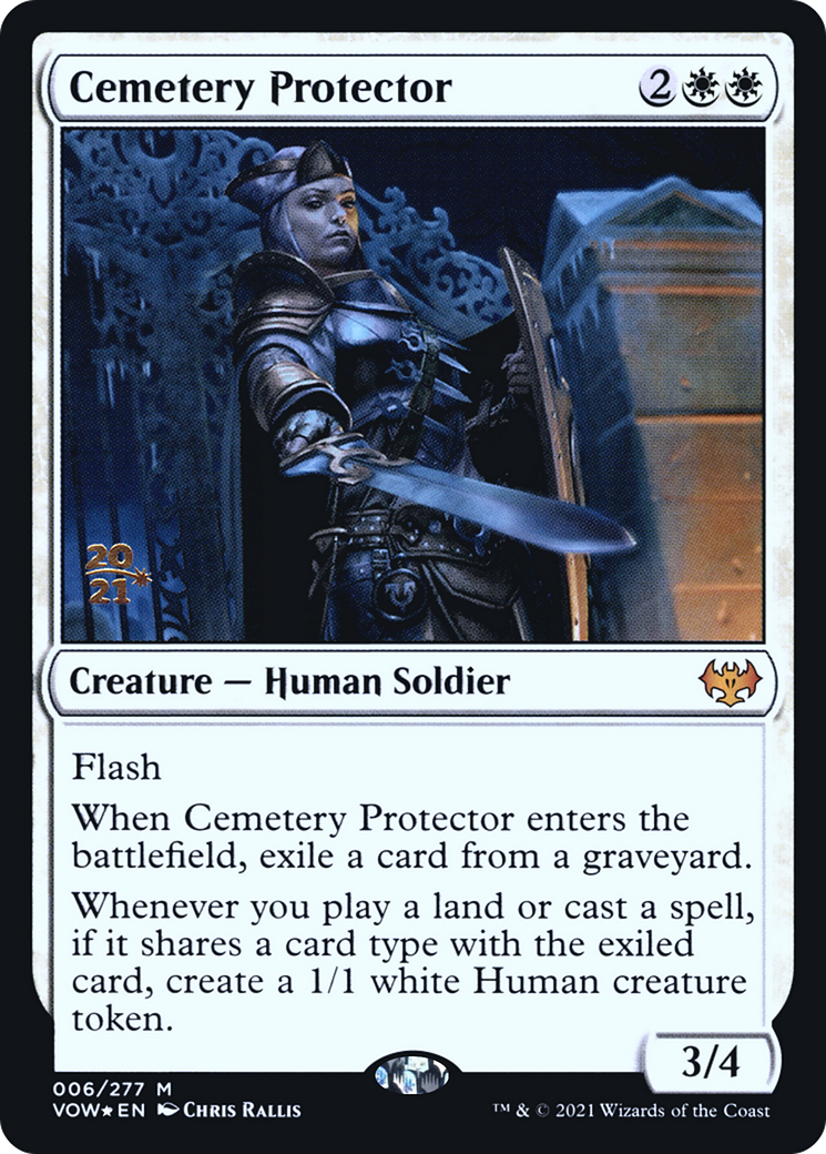 Cemetery Protector (PVOW-06S) - Innistrad: Crimson Vow Promos Foil - Premium MTG Single from Wizards of the Coast - Just $0.38! Shop now at Game Crave Tournament Store
