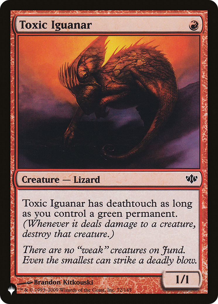 Toxic Iguanar (PLIST-986) - The List - Premium MTG Single from Wizards of the Coast - Just $0.25! Shop now at Game Crave Tournament Store