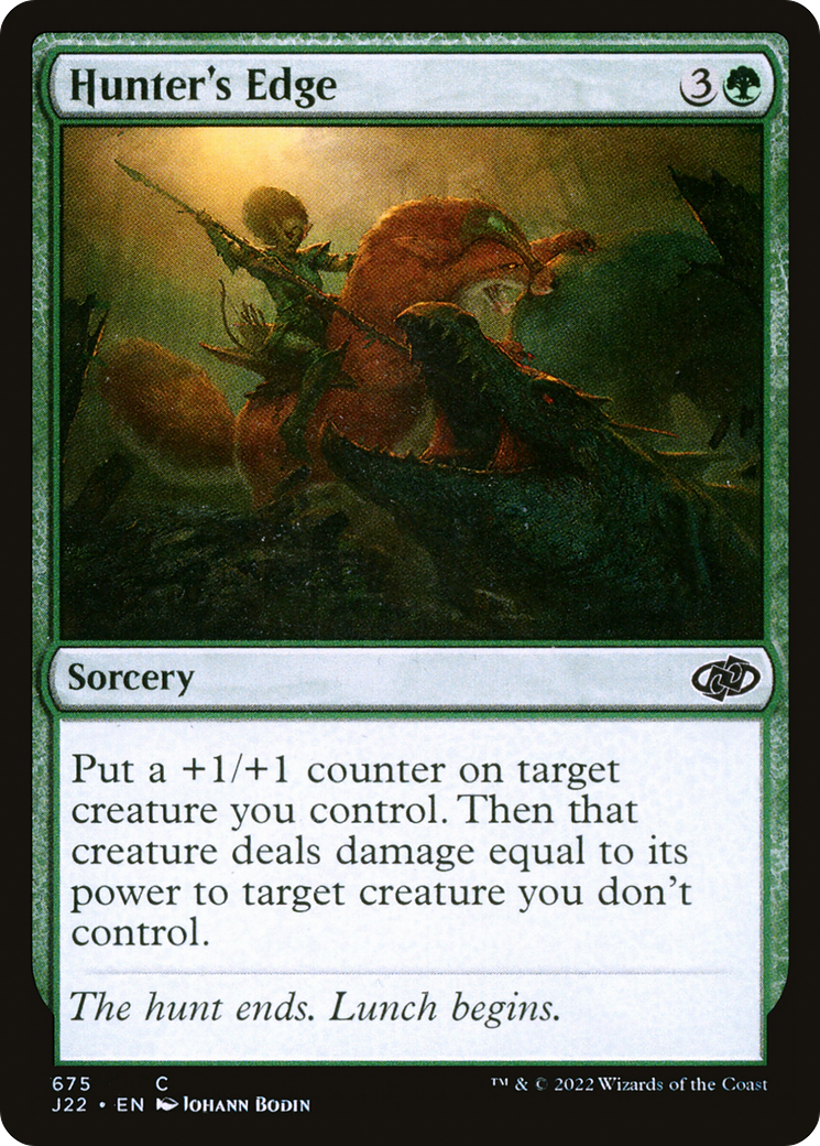 Hunter's Edge (J22-675) - Jumpstart 2022 - Premium MTG Single from Wizards of the Coast - Just $0.25! Shop now at Game Crave Tournament Store