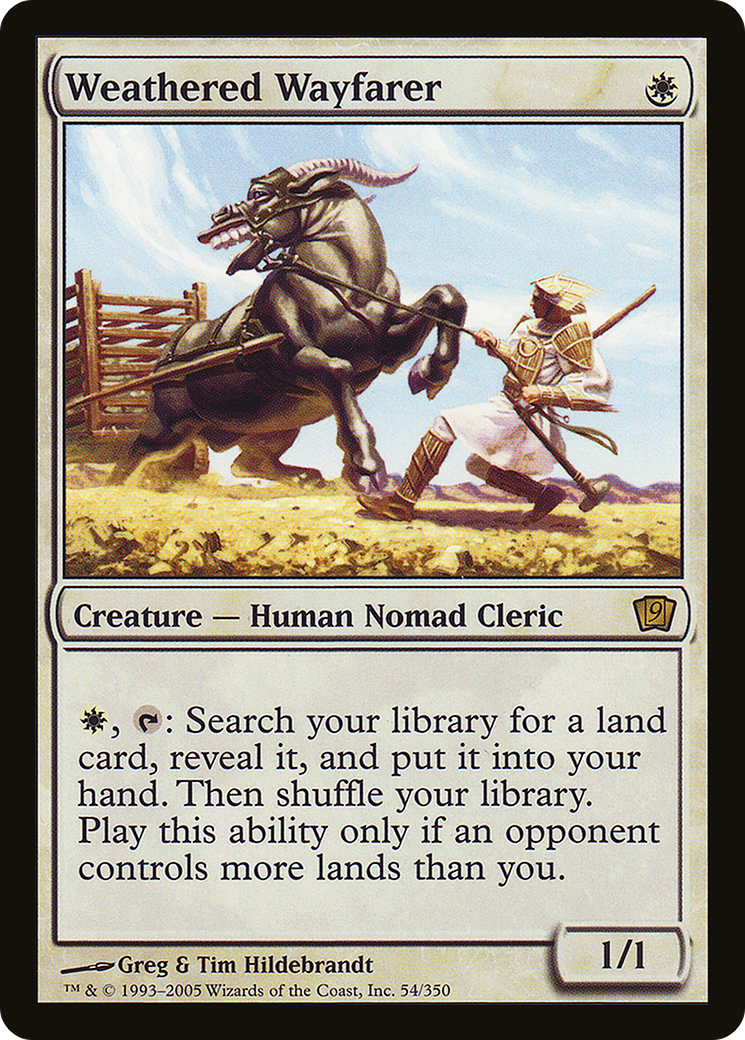 Weathered Wayfarer (9ED-54★) - Ninth Edition Foil - Premium MTG Single from Wizards of the Coast - Just $6! Shop now at Game Crave Tournament Store