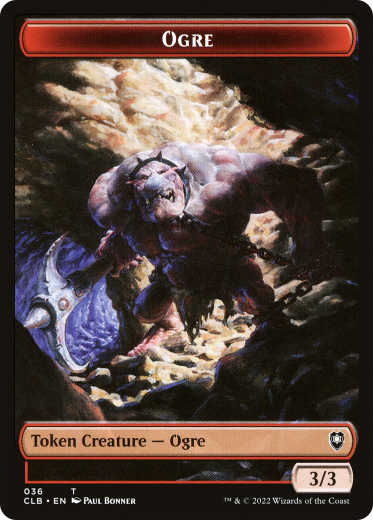 Ogre (TCLB-036) - Battle for Baldur's Gate Tokens - Premium MTG Single from Wizards of the Coast - Just $0! Shop now at Game Crave Tournament Store