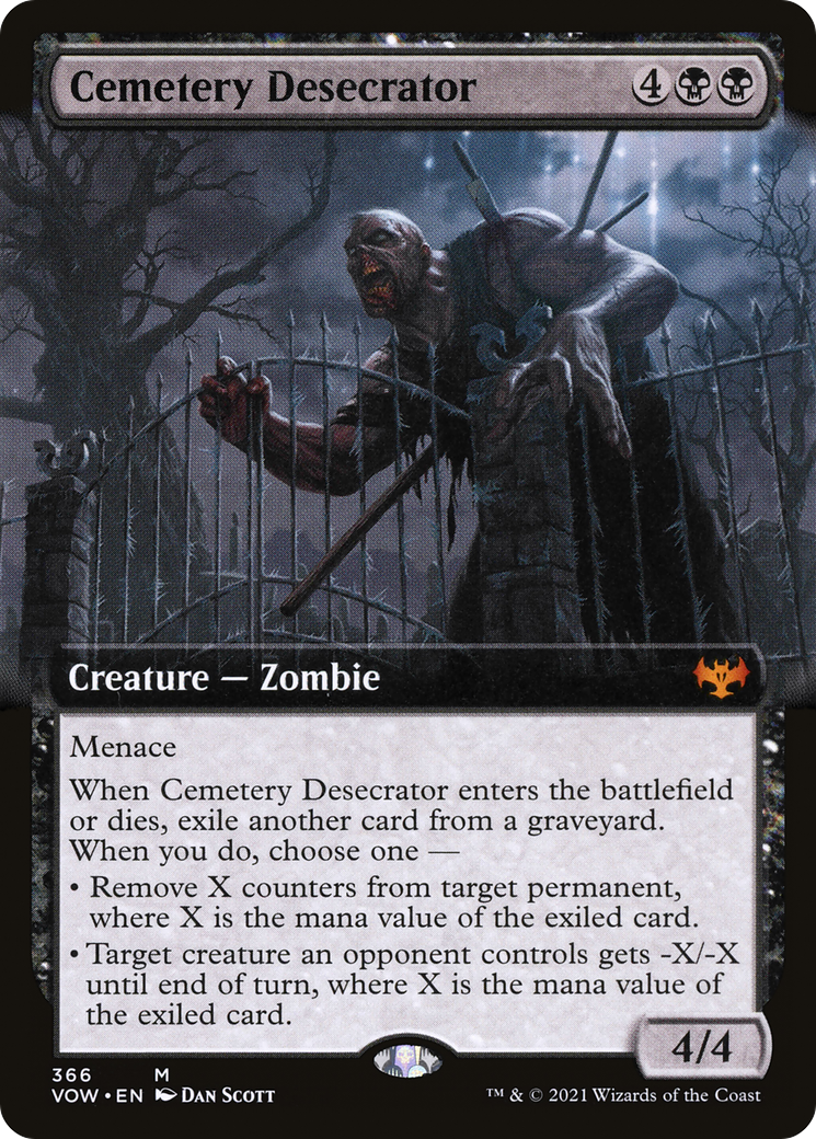 Cemetery Desecrator (VOW-366) - Innistrad: Crimson Vow: (Extended Art) - Premium MTG Single from Wizards of the Coast - Just $0.46! Shop now at Game Crave Tournament Store